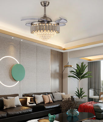 Ventilador de teto de lâmina retrátil ECO Ventilador de ouro leve com lâminas dobráveis